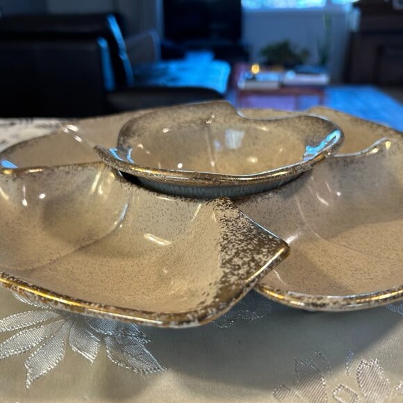 Vintage MCM California Original 5 Piece Chip & Dip Bowl #146 - Picture 1 of 8